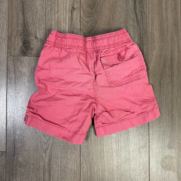 Crewcuts J.Crew Pier Short Boys 4T Pink Stretch Twill Drawstring Elastic Waist - Picture 4 of 6
